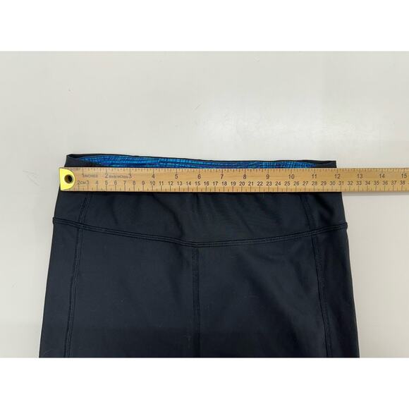 Under Armour Womens Capris Size Small Black Blue Compression Legging Heatgear - Picture 5 of 9